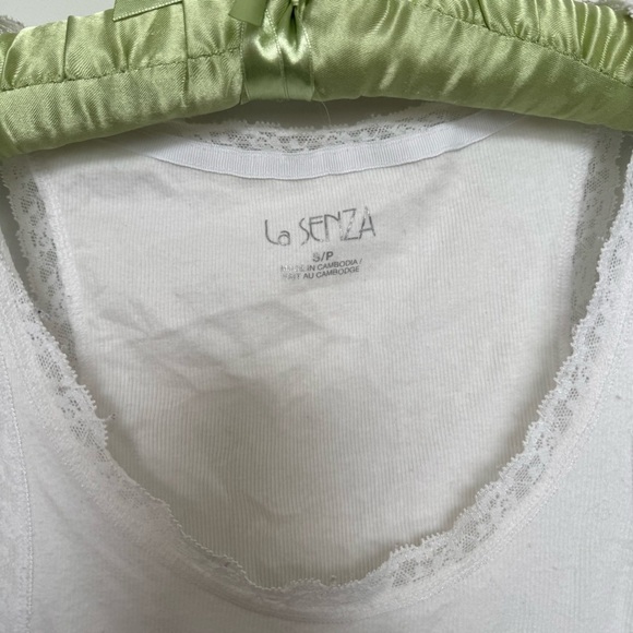 Y2K White Tank Top with Sequin Heart coquette dreamy fairy luxury S - Picture 5 of 5